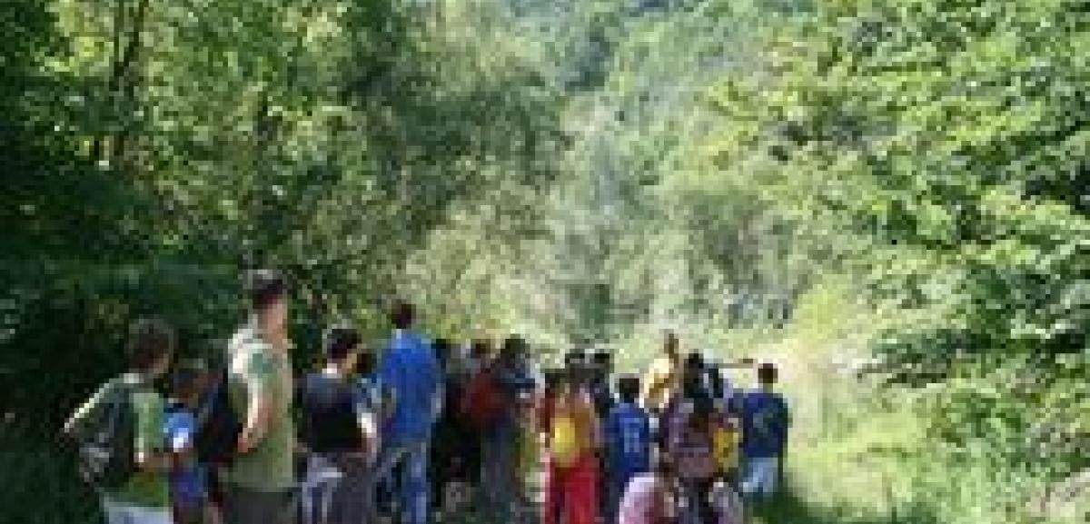 Rainbow Family children complete shorter version of Srebrenica Walk